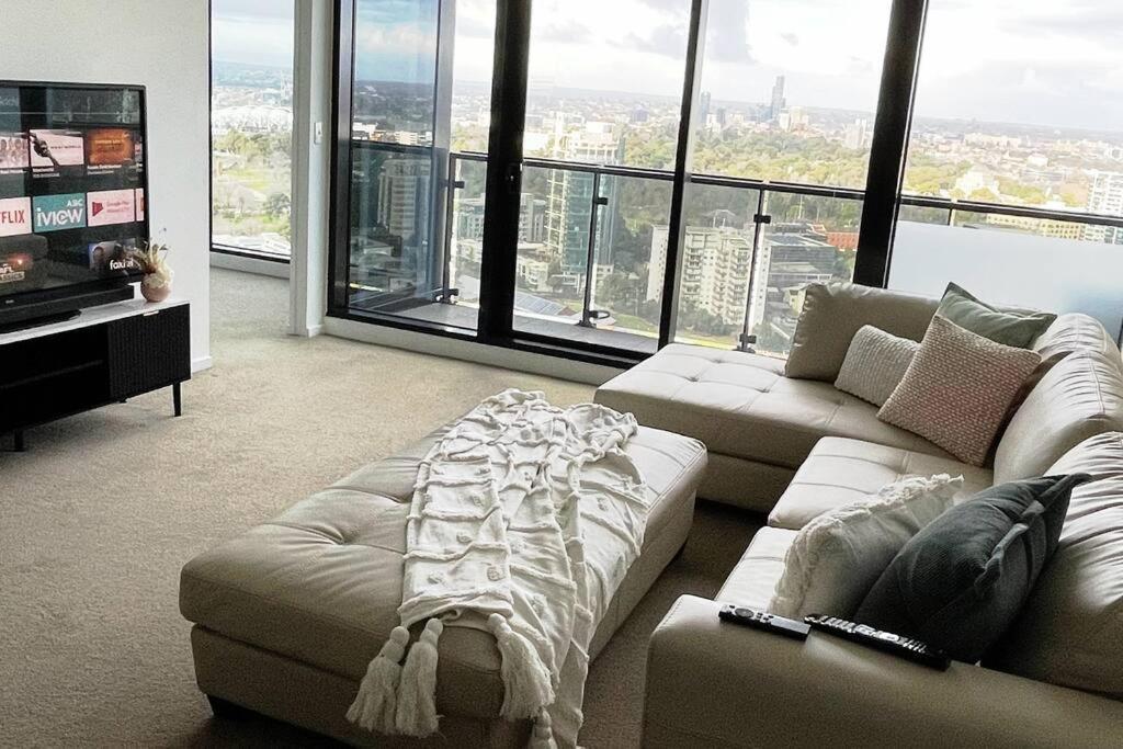 Lux 3 Bedroom Apartment In Southbank Мелбърн Екстериор снимка